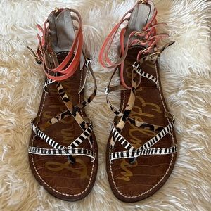 BNWNT Sam Edelman Shoes | Strappy zip up sandal sz 8.5